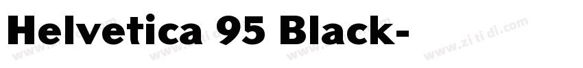 Helvetica 95 Black字体转换
